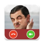 mr bean video call prank android application logo